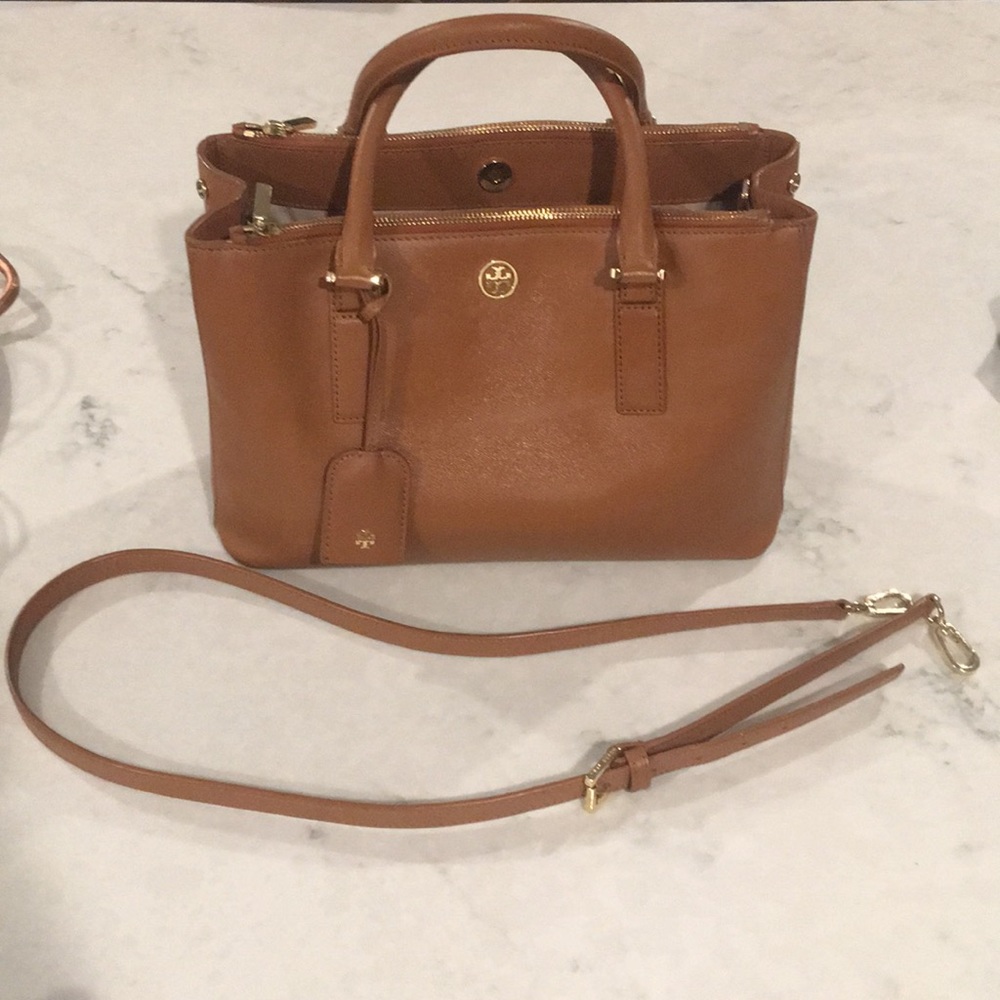 Tory Burch Robinson double zip tote